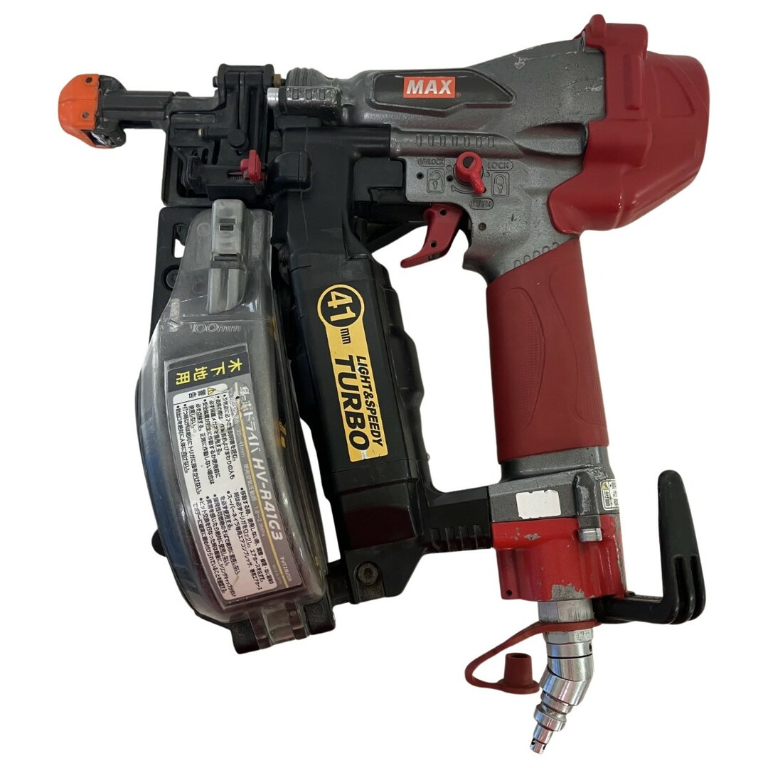 ЗЗMAX マックス 41mm 高圧 ねじ打ち機 HV-R41G3 レッド フラワー ЗЗMAX マックス 41mm 高圧 ねじ打ち機 HV-R41G3 レッド フラワー