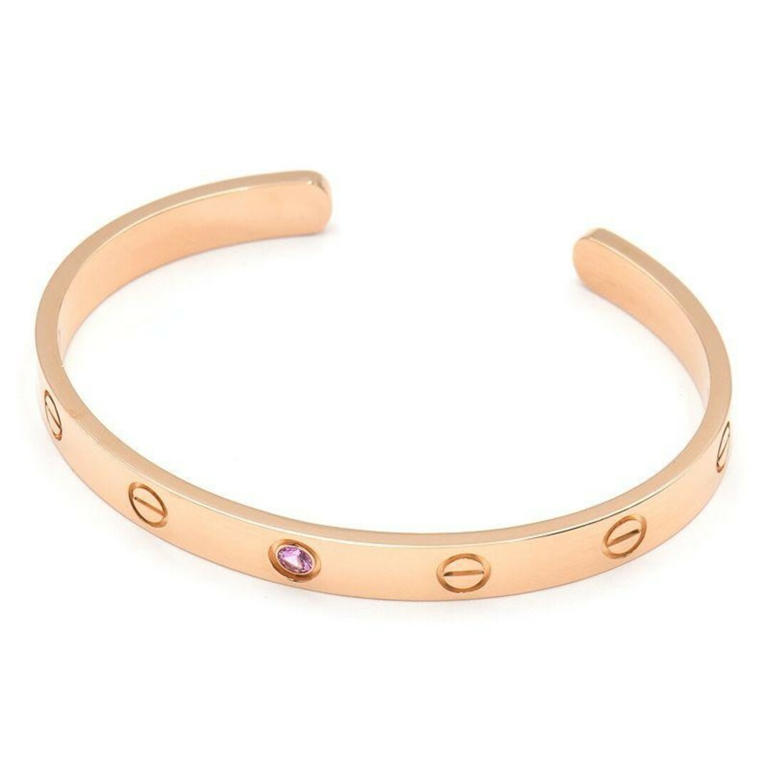 Cartier(カルティエ)のカルティエ ラブブレスレット オープン ピンクサファイア #16 レディースのアクセサリー(ブレスレット/バングル)の商品写真
