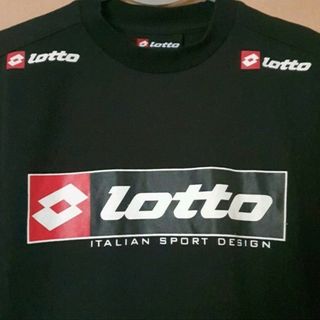 ロット(lotto)のロット lotto コットンＴシャツ Ｓ ブラック 新品 未使用 紙タグ付き(Tシャツ/カットソー(半袖/袖なし))