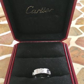 カルティエ(Cartier)の美品 ラブリング フルダイヤ カルティエ(リング(指輪))