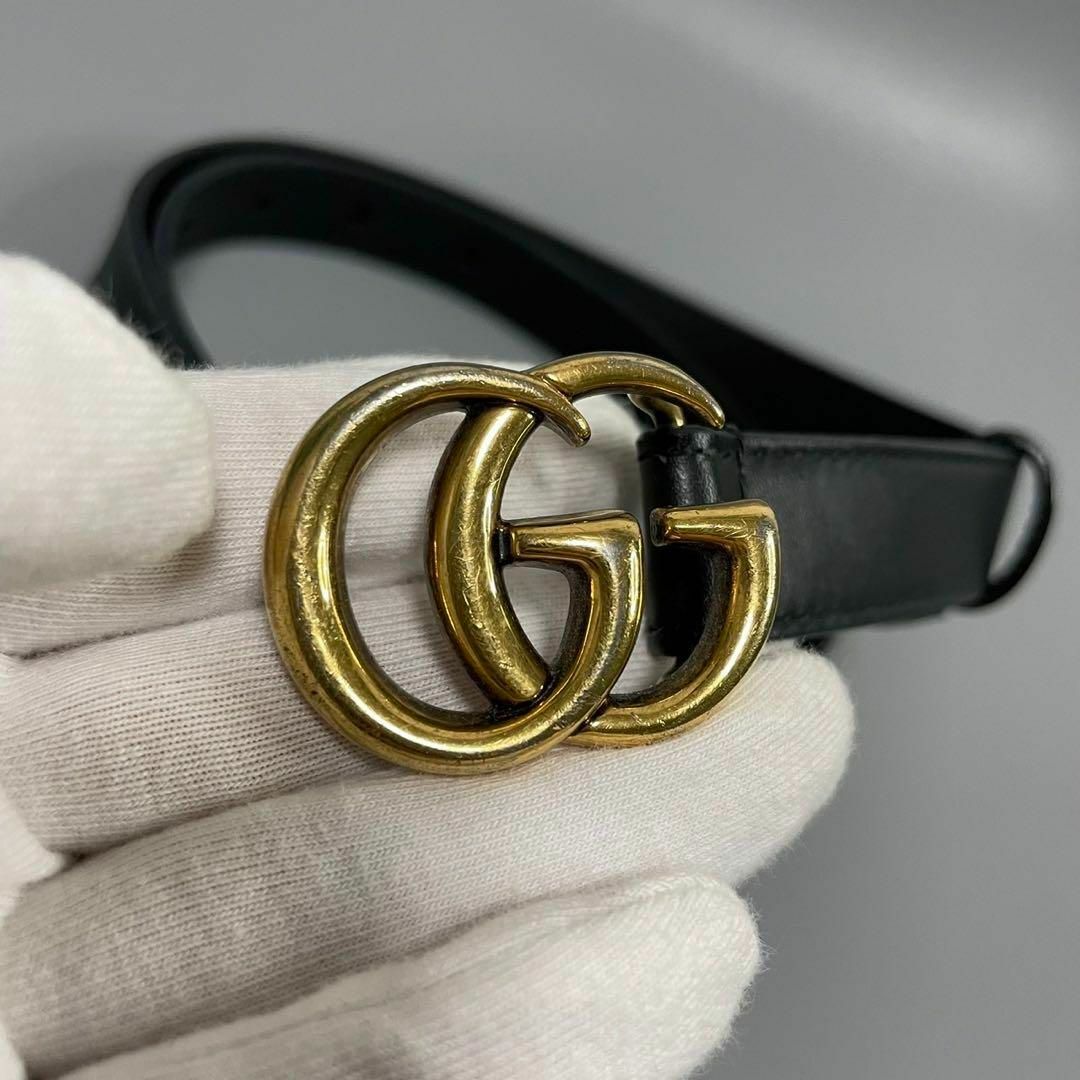 正規品】 GUCCI シャイニーバックルレザー GGバックル ベルト 正規品】 GUCCI シャイニーバックルレザー GGバックル ベルト