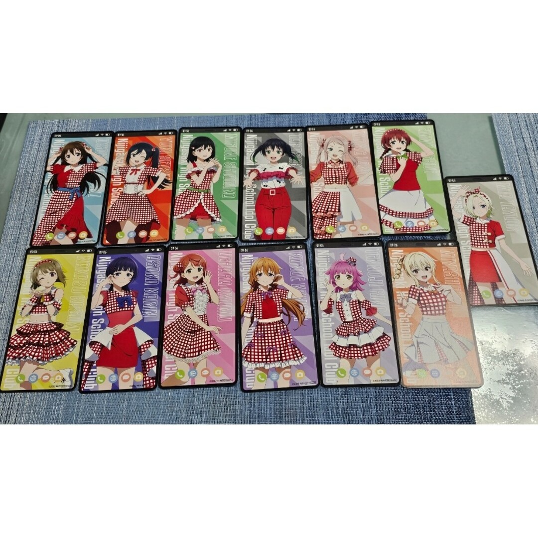ラブライブ ドコモ スマホ風ノベルティカード 非売品 全13種の ラブライブ ドコモ スマホ風ノベルティカード 非売品 全13種の