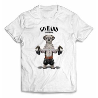 筋トレ シーズー 犬 いぬ 半袖 Tシャツ メンズ レディース キッズ ジム(Tシャツ/カットソー(半袖/袖なし))