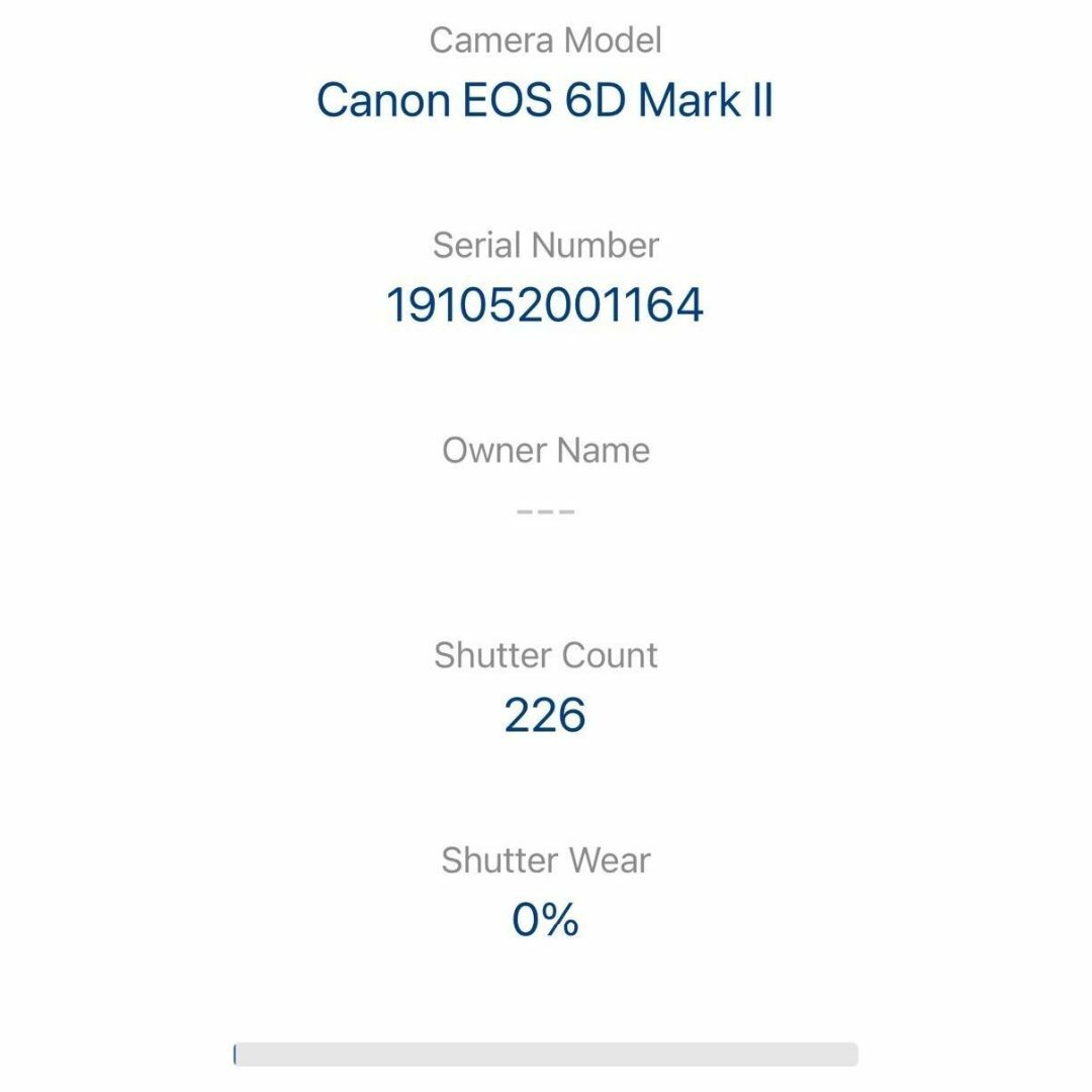☆美品☆Canon EOS 6D Mark II ボディ ショット数226 ☆美品☆Canon EOS 6D Mark II ボディ ショット数226