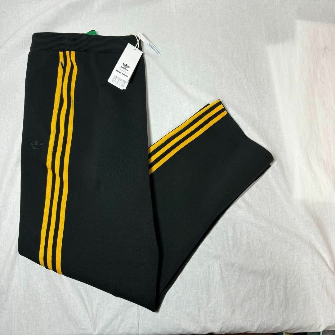 wales bonner adidas トラックパンツ XL ブラック×イエローの wales bonner adidas トラックパンツ XL ブラック×イエローの