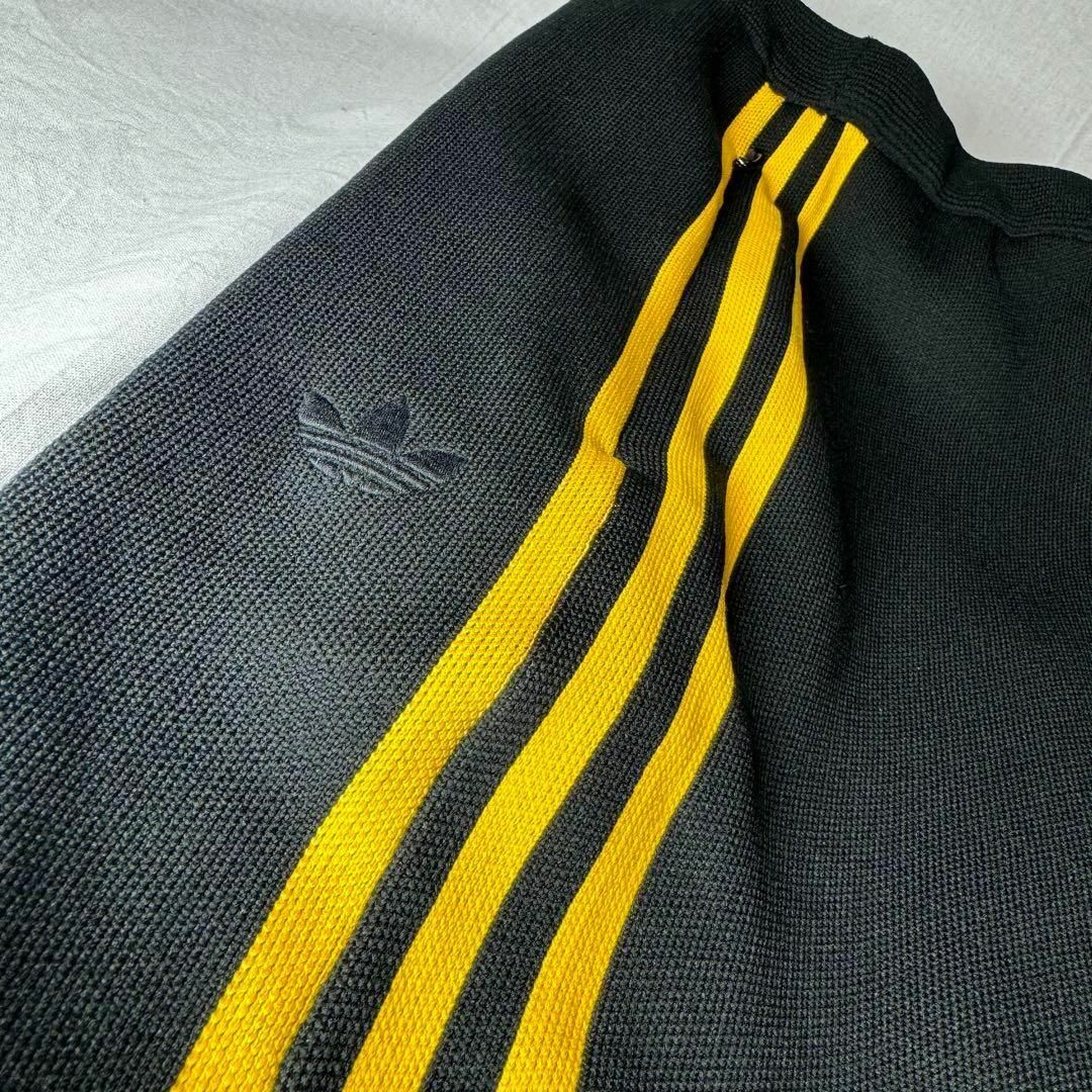 wales bonner adidas トラックパンツ XL ブラック×イエローの wales bonner adidas トラックパンツ XL ブラック×イエローの