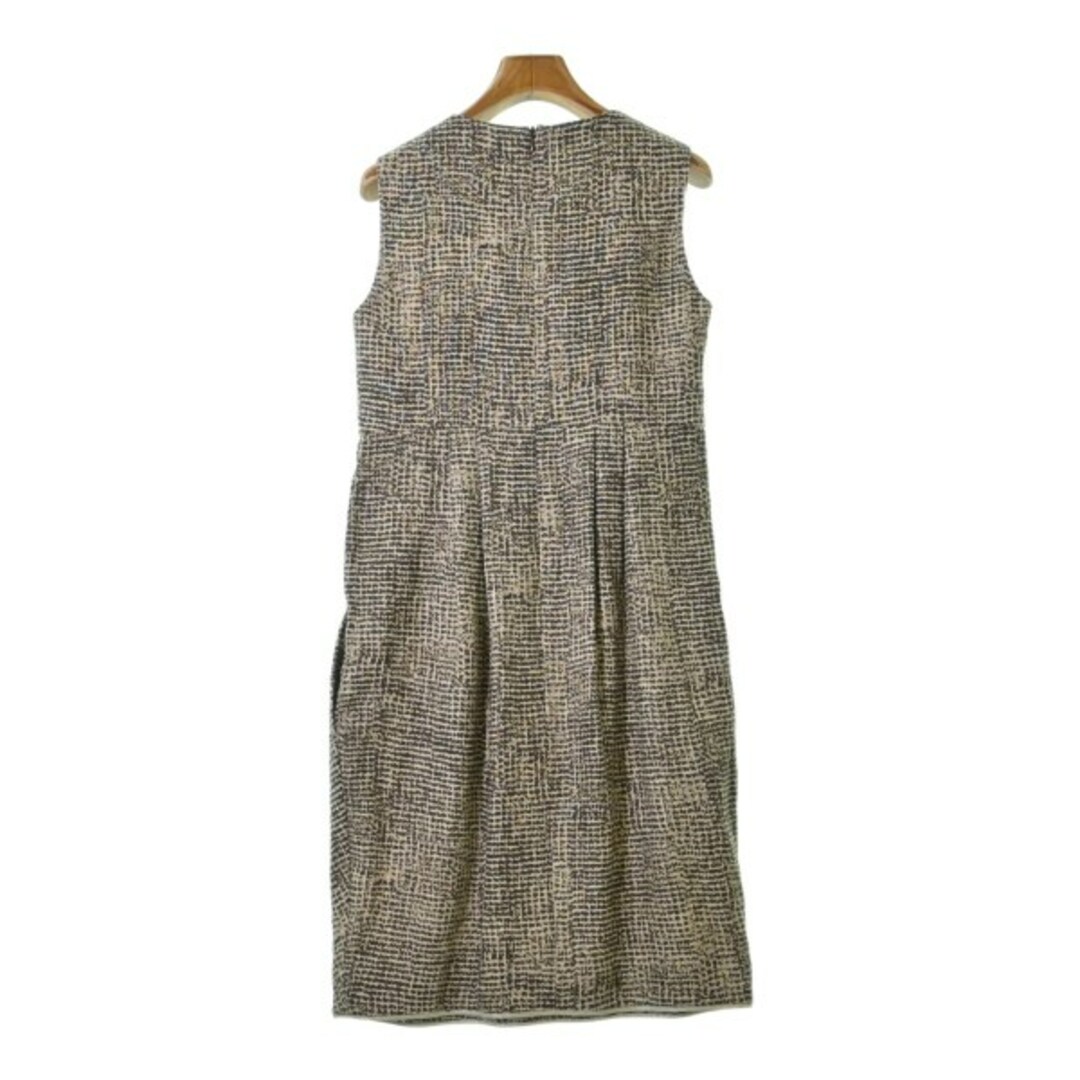 S Max Mara - 'S Max Mara ワンピース 38(S位) 茶xベージュ等(総 S Max Mara - 'S Max Mara ワンピース 38(S位) 茶xベージュ等(総
