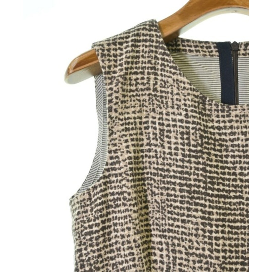 S Max Mara - 'S Max Mara ワンピース 38(S位) 茶xベージュ等(総 S Max Mara - 'S Max Mara ワンピース 38(S位) 茶xベージュ等(総