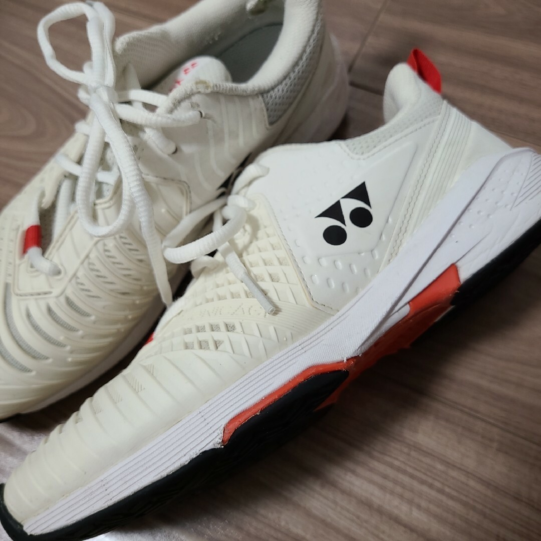 YONEX - ①ヨネックスソニケージ3 白ホワイトテニスシューズ24.0 YONEX - ①ヨネックスソニケージ3 白ホワイトテニスシューズ24.0
