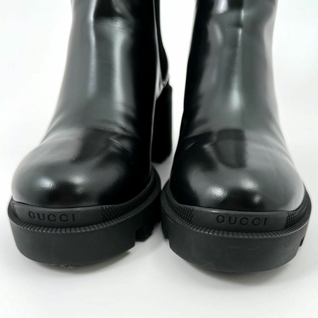 GUCCI - 【定価18万円】美品 グッチ 厚底 ブーツ マーモント GUCCI - 【定価18万円】美品 グッチ 厚底 ブーツ マーモント