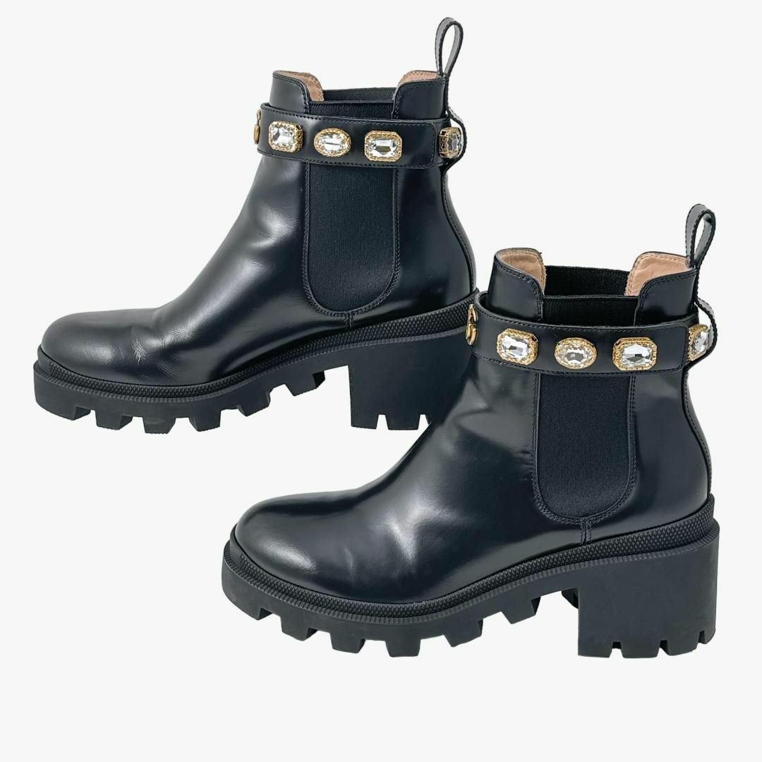 GUCCI - 【定価18万円】美品 グッチ 厚底 ブーツ マーモント GUCCI - 【定価18万円】美品 グッチ 厚底 ブーツ マーモント