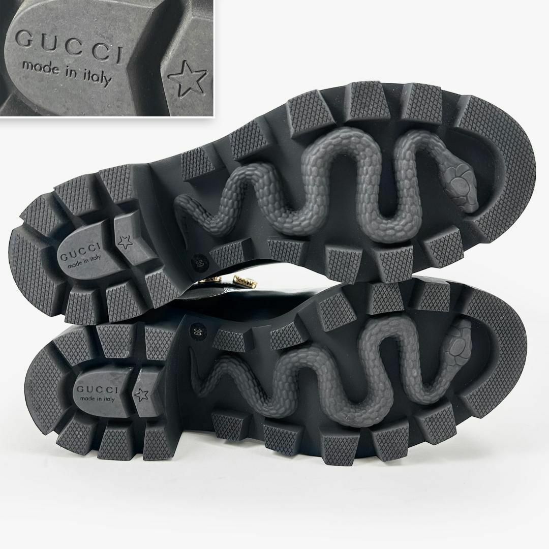 GUCCI - 【定価18万円】美品 グッチ 厚底 ブーツ マーモント GUCCI - 【定価18万円】美品 グッチ 厚底 ブーツ マーモント