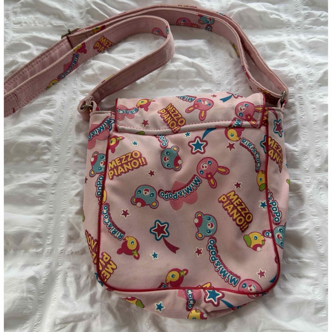 現品☆フェリシテあずきミルク×さくらんぼワッペン フリル巾着 現品☆フェリシテあずきミルク×さくらんぼワッペン フリル巾着