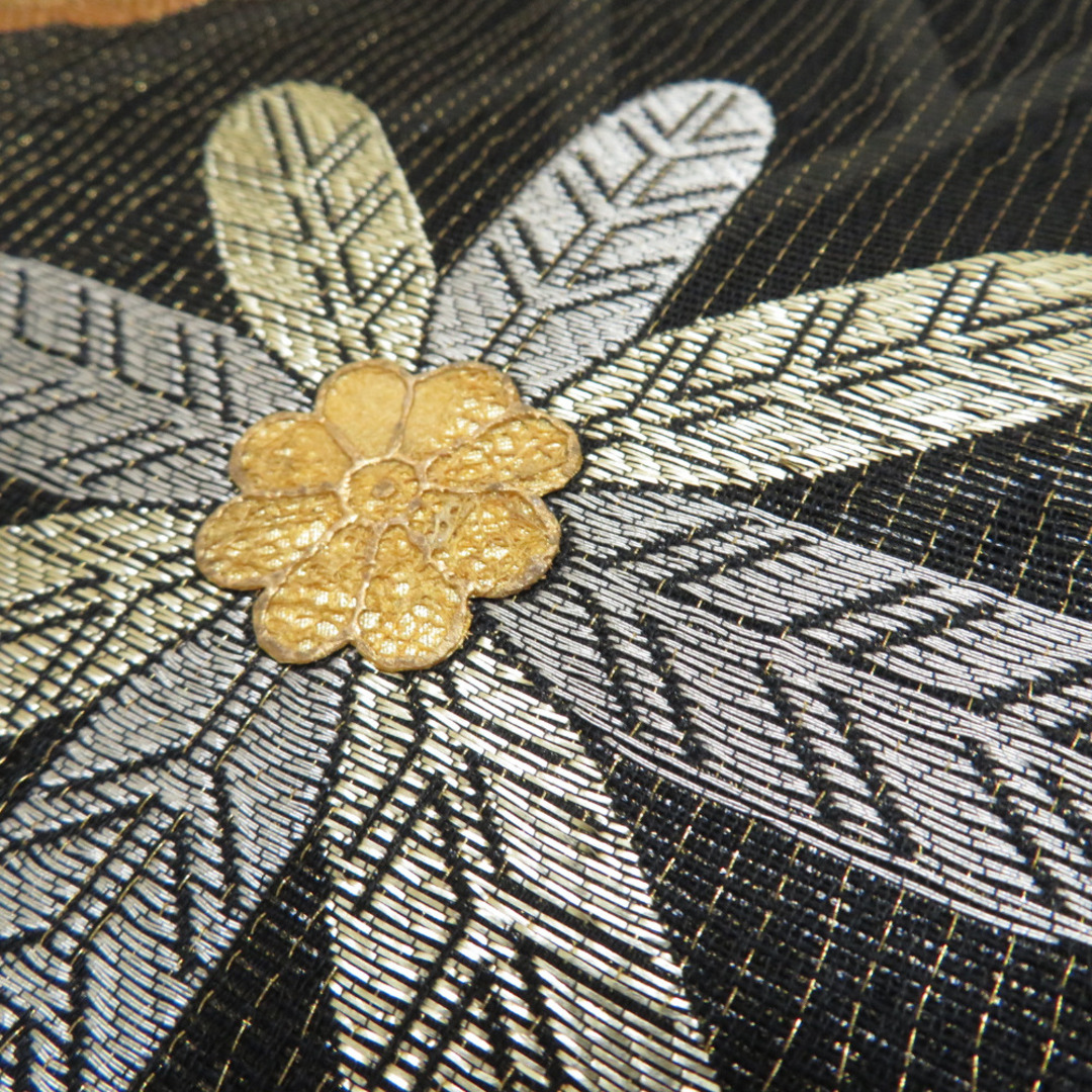 着】10335b にぎわす 袋帯 刺繍 金糸 花喰い鳥紋様 着】10335b にぎわす 袋帯 刺繍 金糸 花喰い鳥紋様