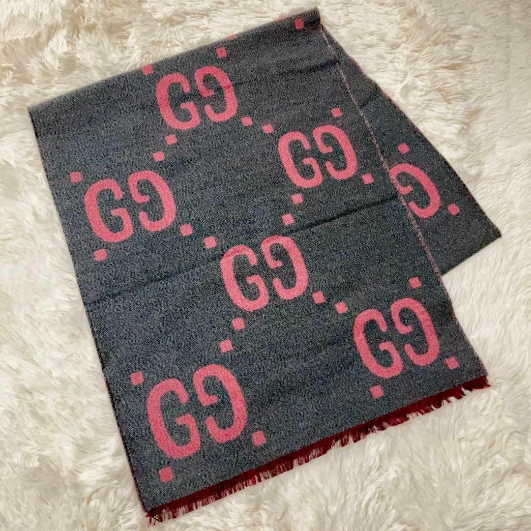 極美品 GUCCI マフラー ストール グッチ