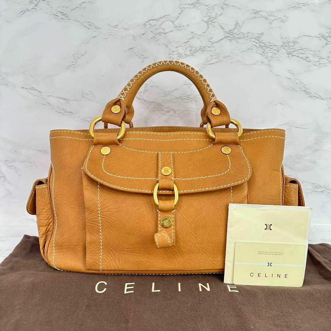 セリーヌ CELINE ハンドバッグ ブギーバッグ レザー ブラウン セリーヌ CELINE ハンドバッグ ブギーバッグ レザー ブラウン