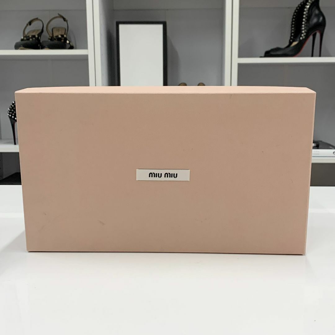 miumiu ビジューバレエシューズ (ビジュー MiuMiu(ミュウミュウ miumiu ビジューバレエシューズ (ビジュー MiuMiu(ミュウミュウ