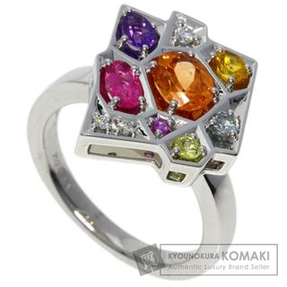 タサキ(TASAKI)のTASAKI ガーネット ダイヤモンド リング・指輪 K18WG レディース(リング(指輪))