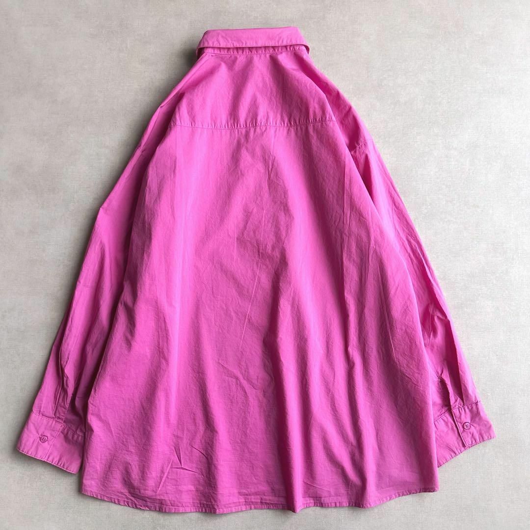 SLOBE IENA(スローブイエナ)の美品▲SLOBE IENA スローブイエナ//製品染めシャツ▲ピンク　ゆったり レディースのトップス(シャツ/ブラウス(長袖/七分))の商品写真