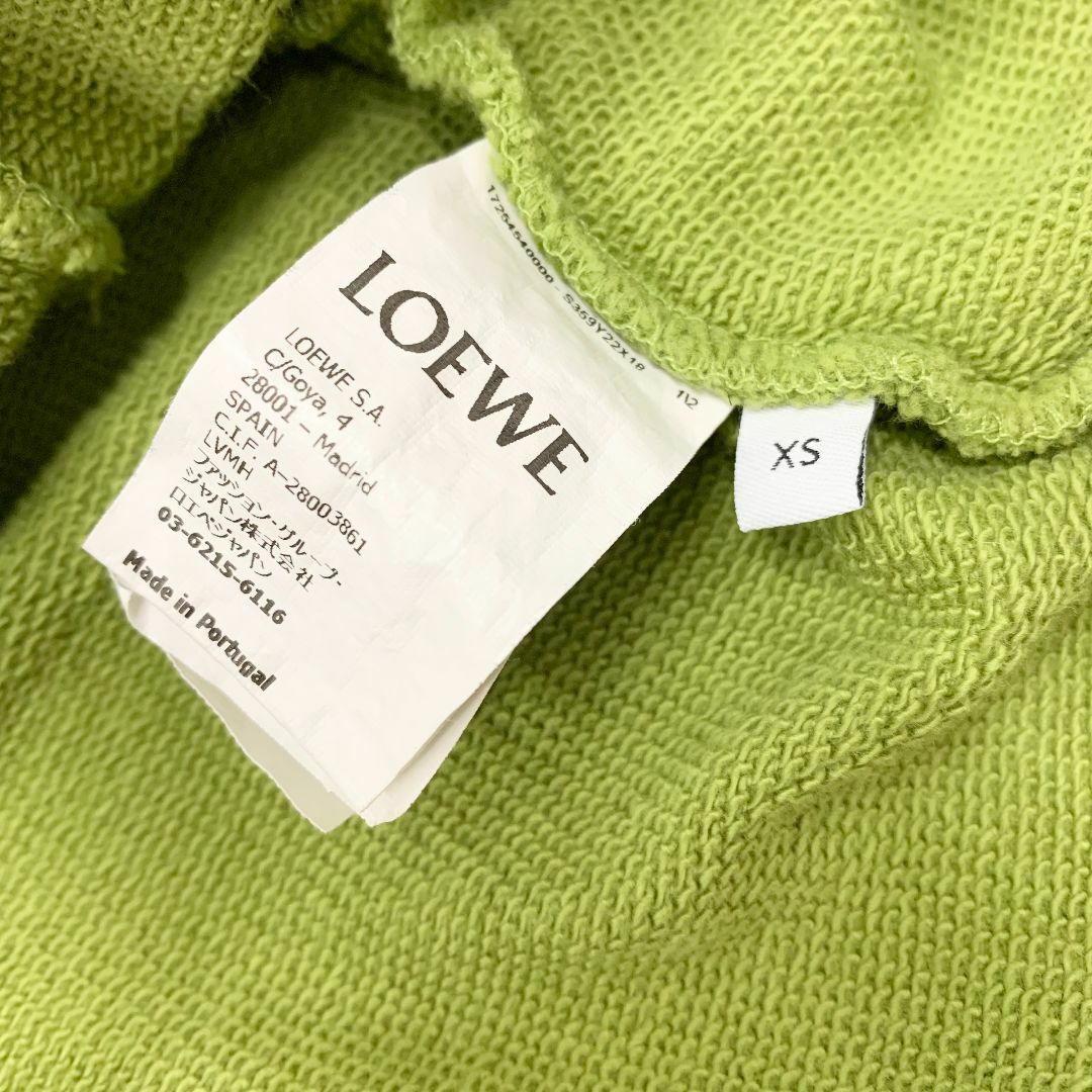 LOEWE - 9161 ロエベ パーカー フーディ コットン ロゴ ショート LOEWE - 9161 ロエベ パーカー フーディ コットン ロゴ ショート
