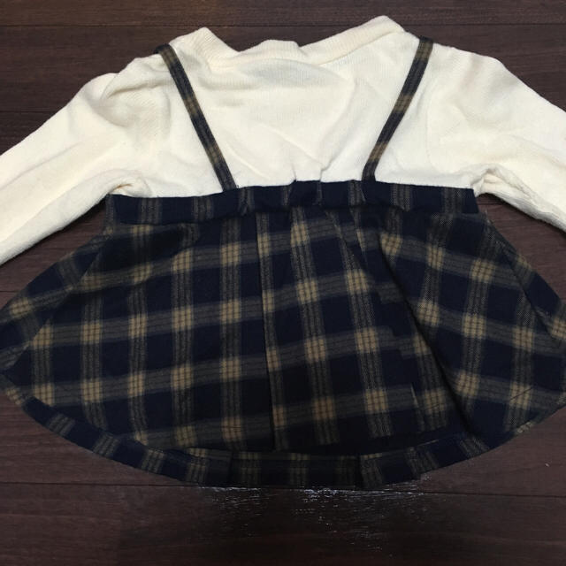 petit main(プティマイン)の重ね着風トップス キッズ/ベビー/マタニティのキッズ服女の子用(90cm~)(ニット)の商品写真