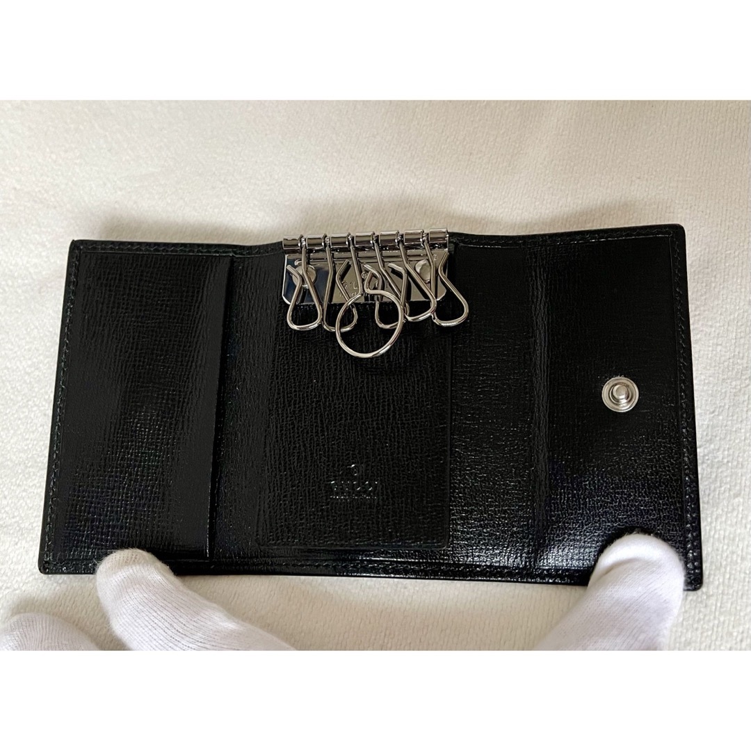 GUCCI - 新品同様.極美品 GUCCI Gマーク レザー6連キーケース GUCCI - 新品同様.極美品 GUCCI Gマーク レザー6連キーケース