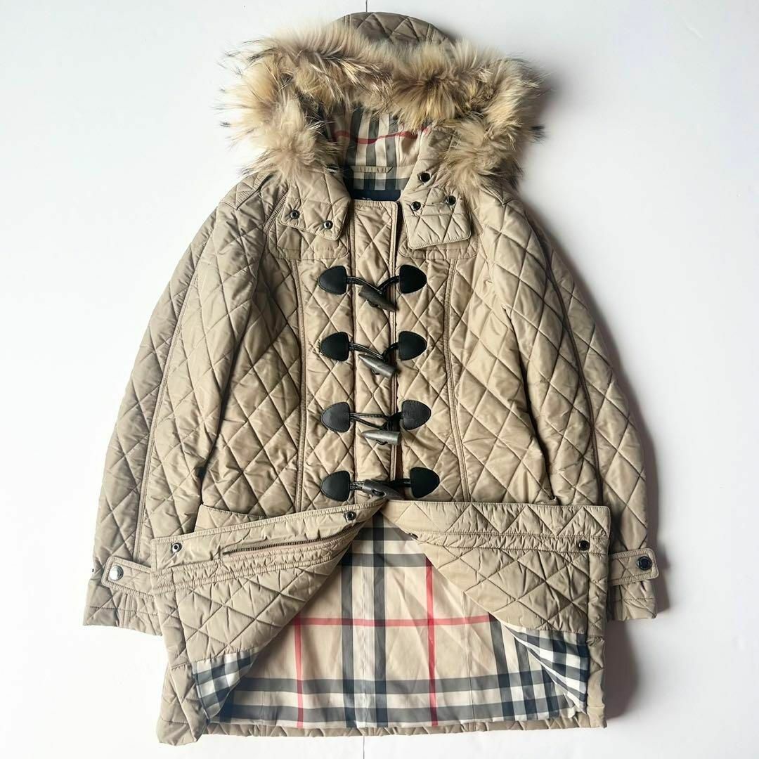 美品✨バーバリー ダッフルコート メガチェック M ベージュ 美品✨バーバリー ダッフルコート メガチェック M ベージュ