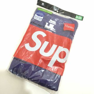 シュプリーム(Supreme)のSUPREME Hanes  2P  Tシャツ パープル　XL/LG　DJ205(Tシャツ/カットソー(半袖/袖なし))