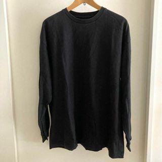 グラフペーパー(Graphpaper)のGraphpaper　L/S Oversized Tee グラフペーパー　黒(Tシャツ/カットソー(七分/長袖))