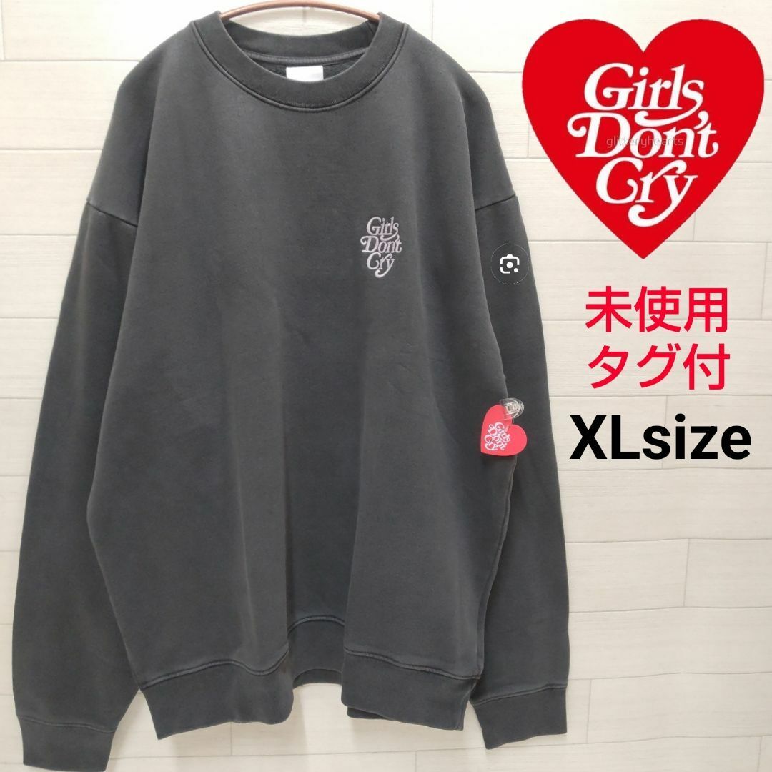 未使用ハートタグ付 Girls Don't Cry スエット XL D206 未使用ハートタグ付 Girls Don't Cry スエット XL D206