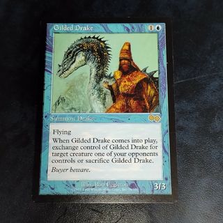 マジックザギャザリング(マジック：ザ・ギャザリング)のMTG USG 金粉のドレイク/Gilded Drake 英語版(シングルカード)
