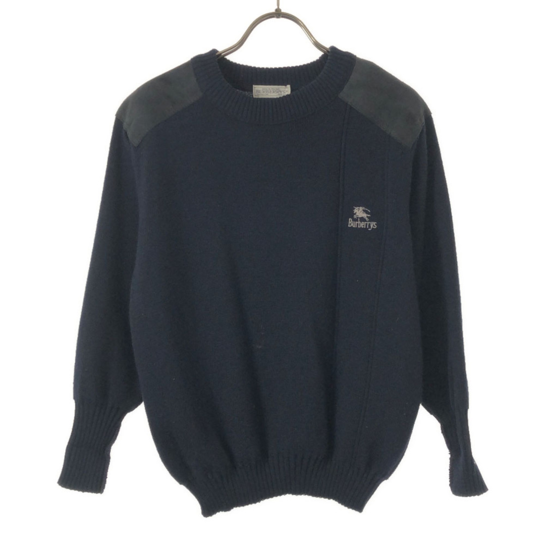 BURBERRY - バーバリーズ 80s 90s 英国製 ウールブレンド 長袖 コンバットニット セーター 134/140 ネイビー Burberrys ニット エルボーパッチ オールド キッズの通販 by 古着屋BIG2nd's shop|バーバリーならラクマ BURBERRY - バーバリーズ 80s 90s 英国製 ウールブレンド 長袖 コンバットニット セーター 134/140 ネイビー Burberrys ニット エルボーパッチ オールド キッズの通販 by 古着屋BIG2nd's shop|バーバリーならラクマ