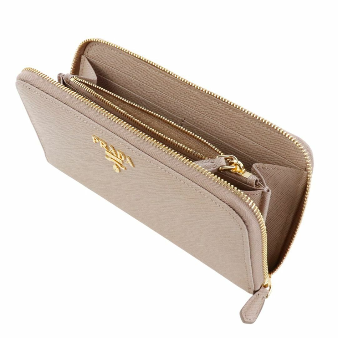 PRADA - プラダ 財布 ラウンドファスナー 長財布 サフィアーノ PRADA - プラダ 財布 ラウンドファスナー 長財布 サフィアーノ