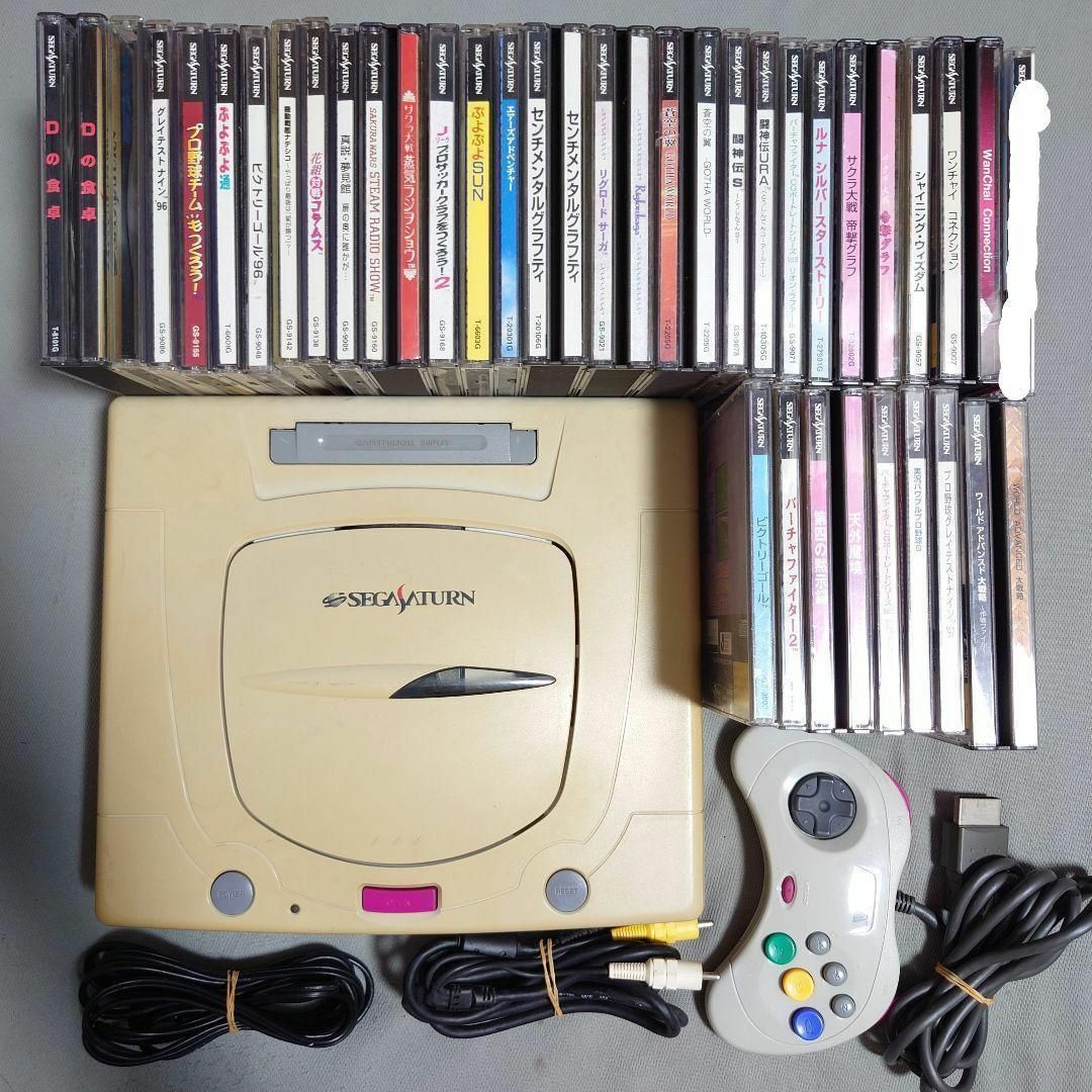SEGA - セガサターン 本体+ソフト30枚セット ⑥の通販 by SEGA - セガサターン 本体+ソフト30枚セット ⑥の通販 by