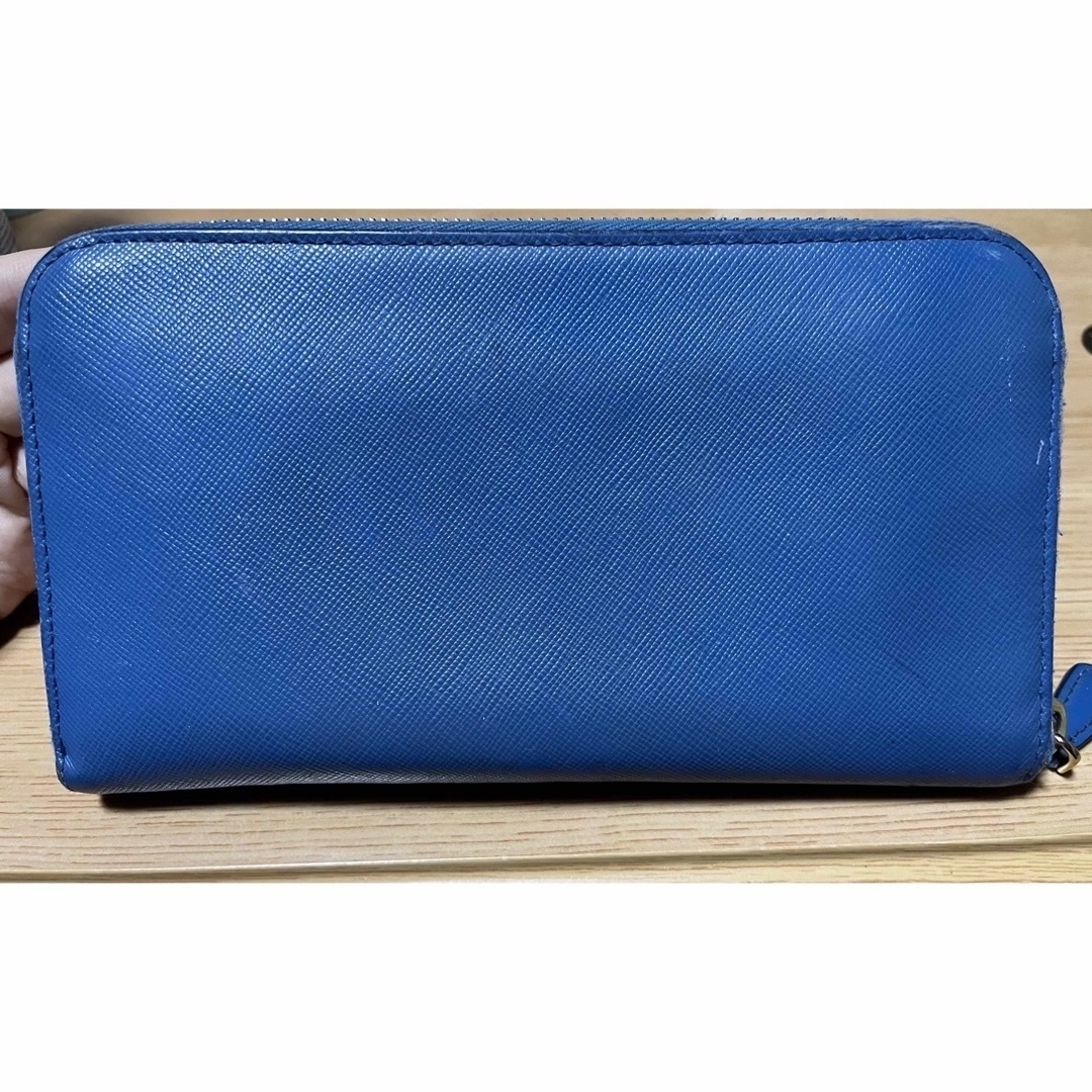 PRADA プラダ 長財布 サフィアーノレザー コバルトブルー PRADA プラダ 長財布 サフィアーノレザー コバルトブルー