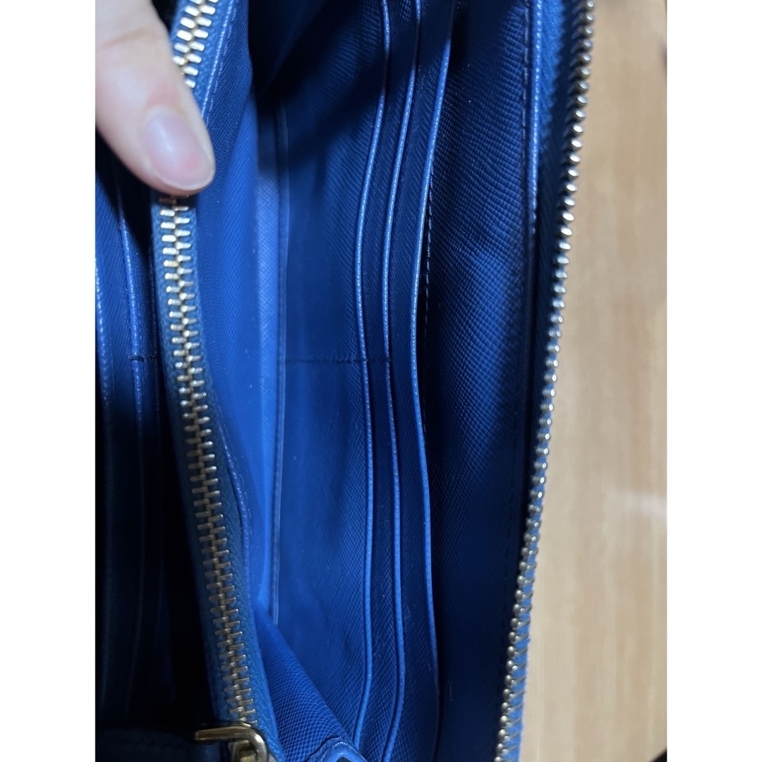 PRADA プラダ 長財布 サフィアーノレザー コバルトブルー PRADA プラダ 長財布 サフィアーノレザー コバルトブルー