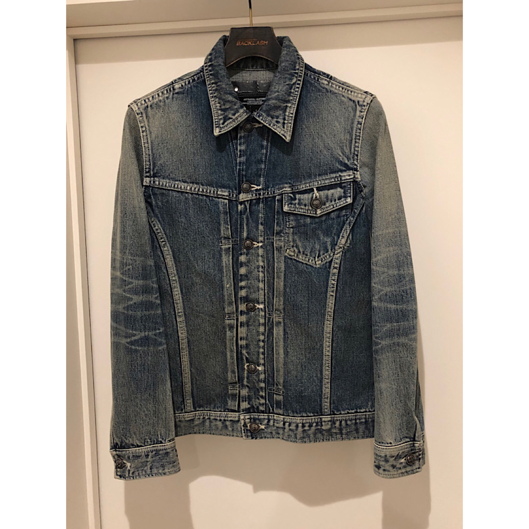 美品バックラッシュ定価20万THE LINE銀釦パイソンレザーデニム 美品バックラッシュ定価20万THE LINE銀釦パイソンレザーデニム