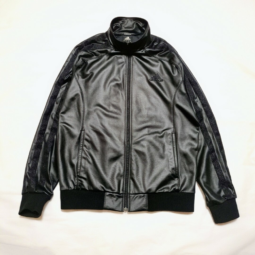 adidas - アディダス トラックジャケット レザー調 adidas - アディダス トラックジャケット レザー調