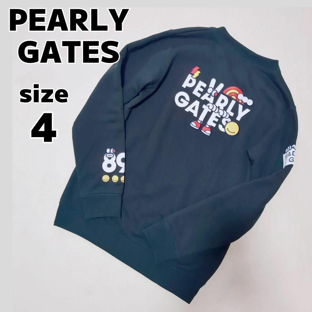 美品☆パーリーゲイツ クルーネックスウェット どうしちゃったPG 美品☆パーリーゲイツ クルーネックスウェット どうしちゃったPG