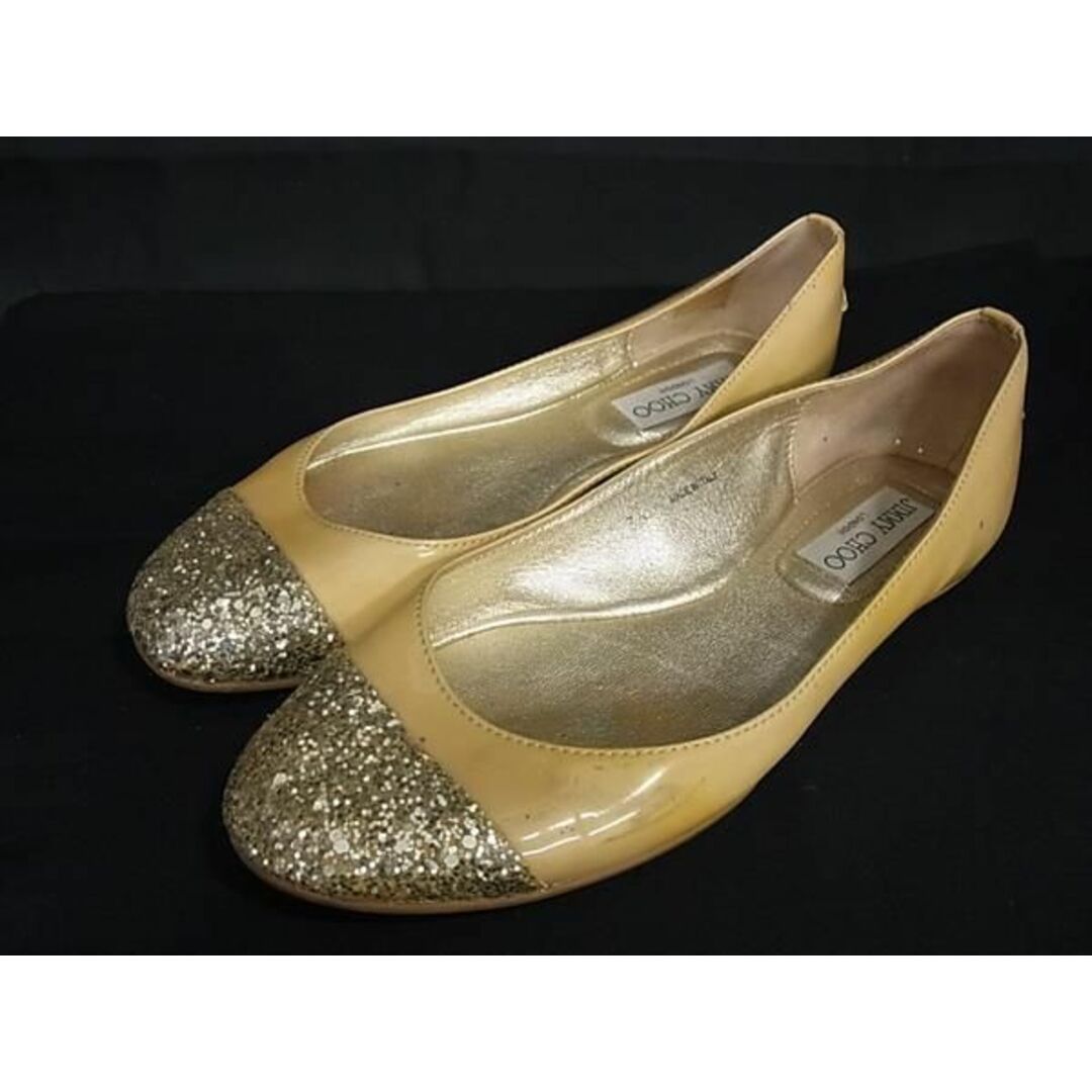 JIMMY CHOO - JIMMY CHOO ジミーチュウ レザー グリッター JIMMY CHOO - JIMMY CHOO ジミーチュウ レザー グリッター