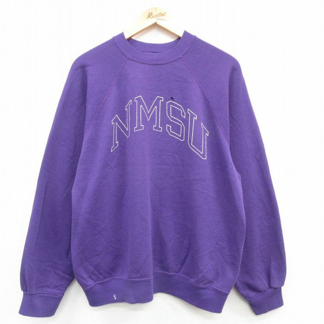 XL☆古着 長袖 スウェット メンズ NMSU ブルドッグス ラグラン XL☆古着 長袖 スウェット メンズ NMSU ブルドッグス ラグラン