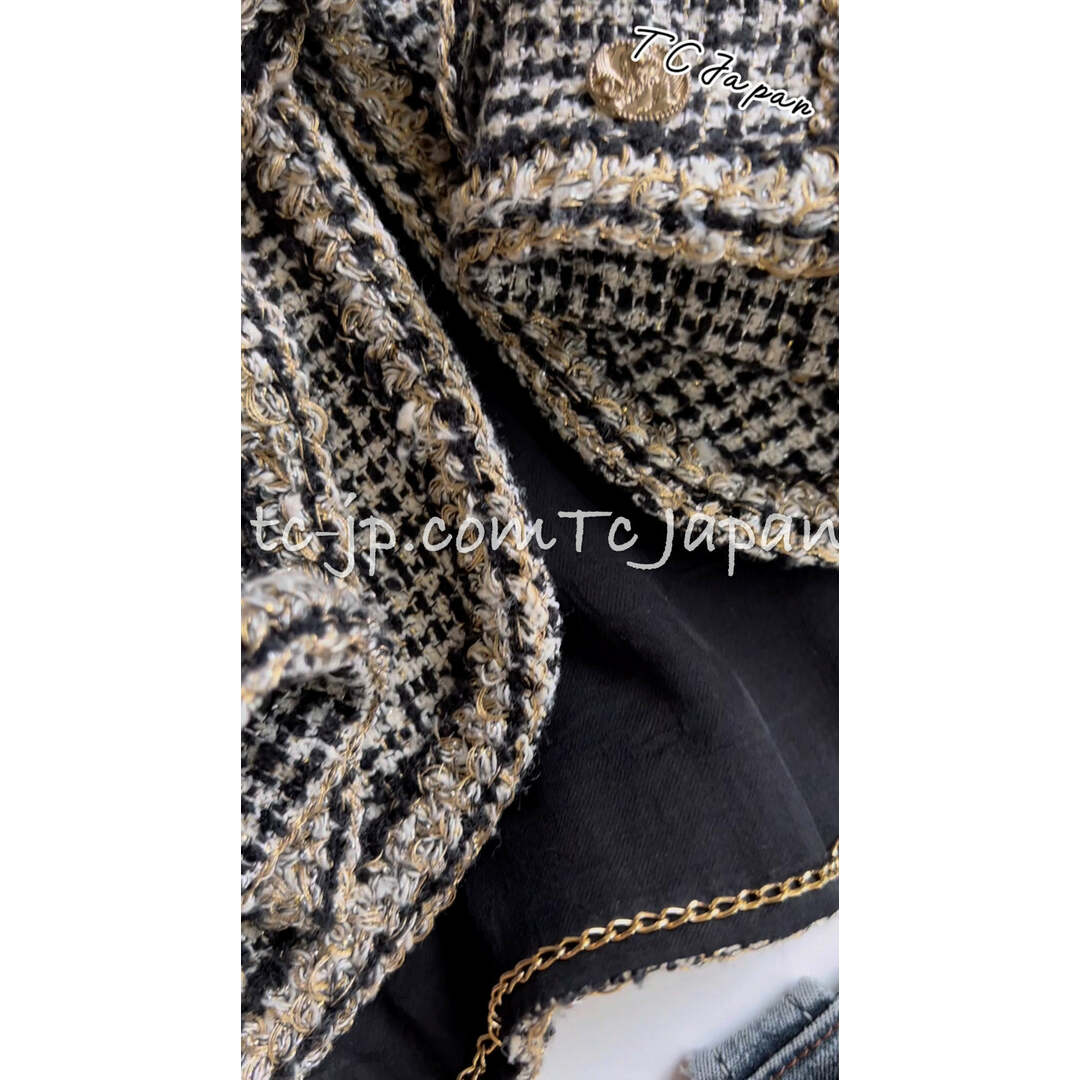CHANEL - シャネル ジャケット CHANEL ブラック アイボリー CHANEL - シャネル ジャケット CHANEL ブラック アイボリー