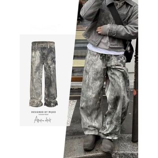 バレンシアガ(BALENCIAGA)のハードエイジング加工　バギーデニム(デニム/ジーンズ)