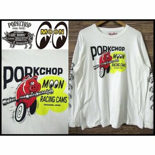 XL ムーンアイズ × ポークチョップ 横浜ホットロッド 限定 Tシャツ 白 ②の通販|ラクマ XL ムーンアイズ × ポークチョップ 横浜ホットロッド 限定 Tシャツ 白 ②の通販|ラクマ