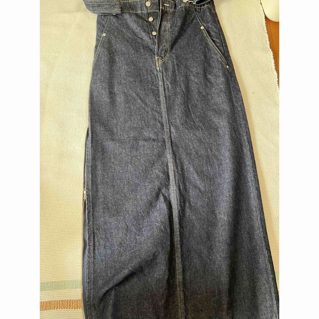 etre tokyo×EDWINコラボ デニムハイライズサススカート M ロング etre tokyo×EDWINコラボ デニムハイライズサススカート M ロング