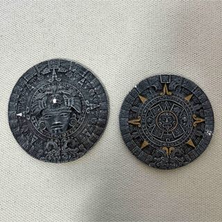 メキシコ　お土産　マヤ文明　壁掛け　カレンダー(彫刻/オブジェ)