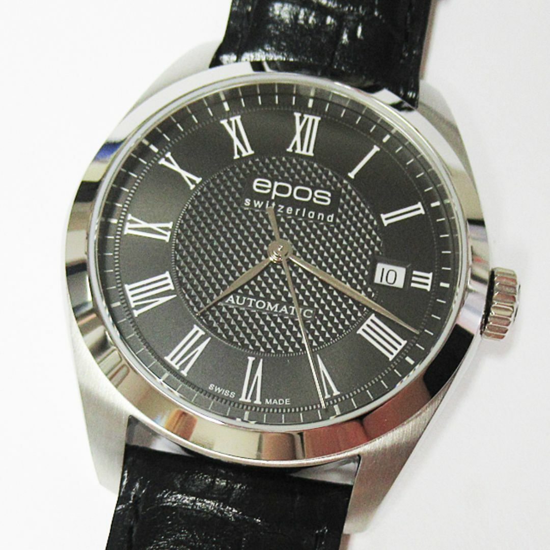 EPOS - 新品☆EPOS(エポス)・ブラックダイヤル自動巻きの通販 by EPOS - 新品☆EPOS(エポス)・ブラックダイヤル自動巻きの通販 by