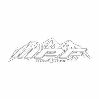IPF life4live切文字ステッカー 20cm(車外アクセサリ)