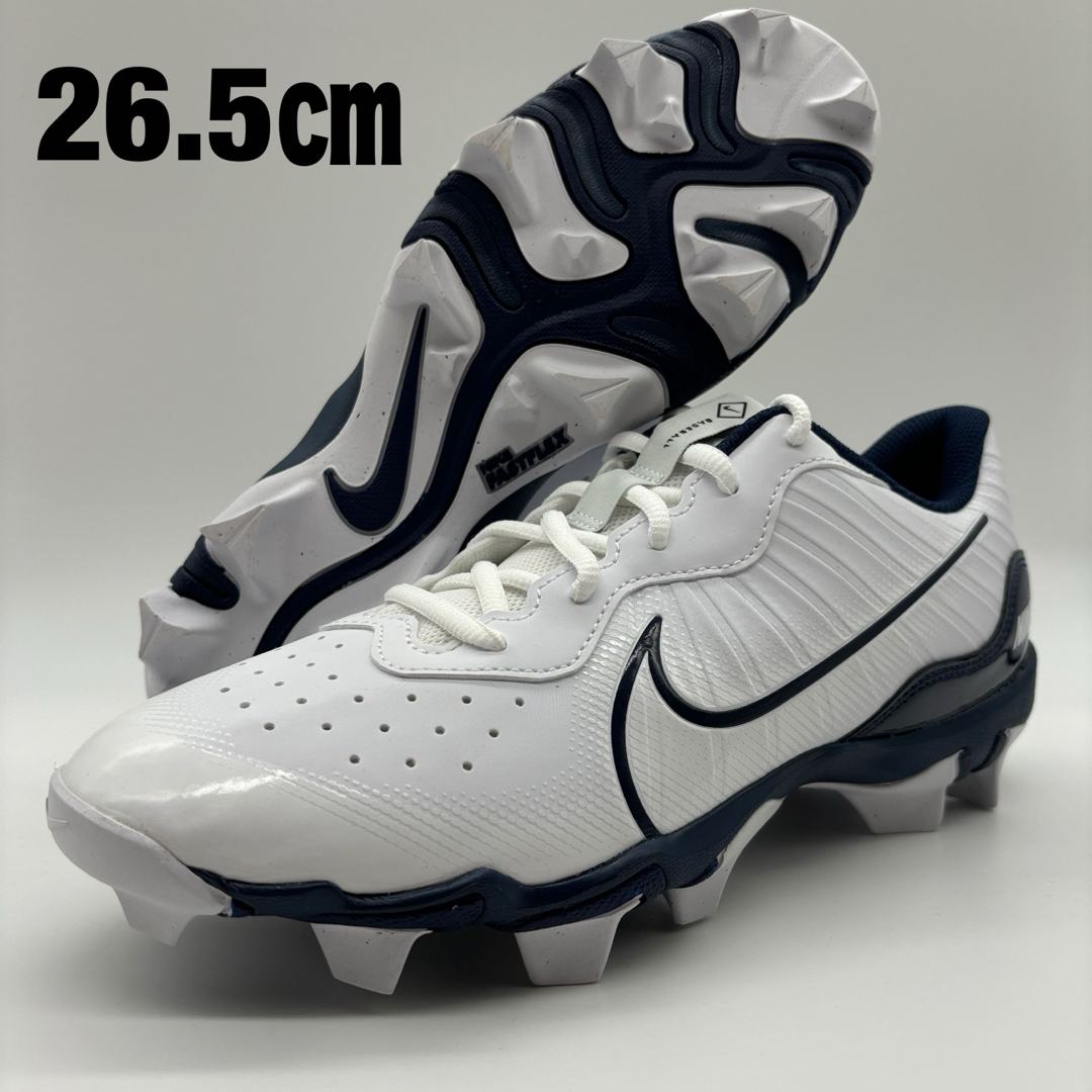 NIKE - NIKE 野球 スパイク ポイント ホワイト ネイビー 26.5 NIKE - NIKE 野球 スパイク ポイント ホワイト ネイビー 26.5