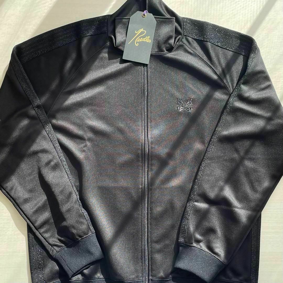 Needles - トラックジャケット XL ブラック ラメ ニードルス Needles - トラックジャケット XL ブラック ラメ ニードルス